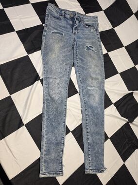 American Eagle Outfitters Skinny Jeans in Light Blue Wash
